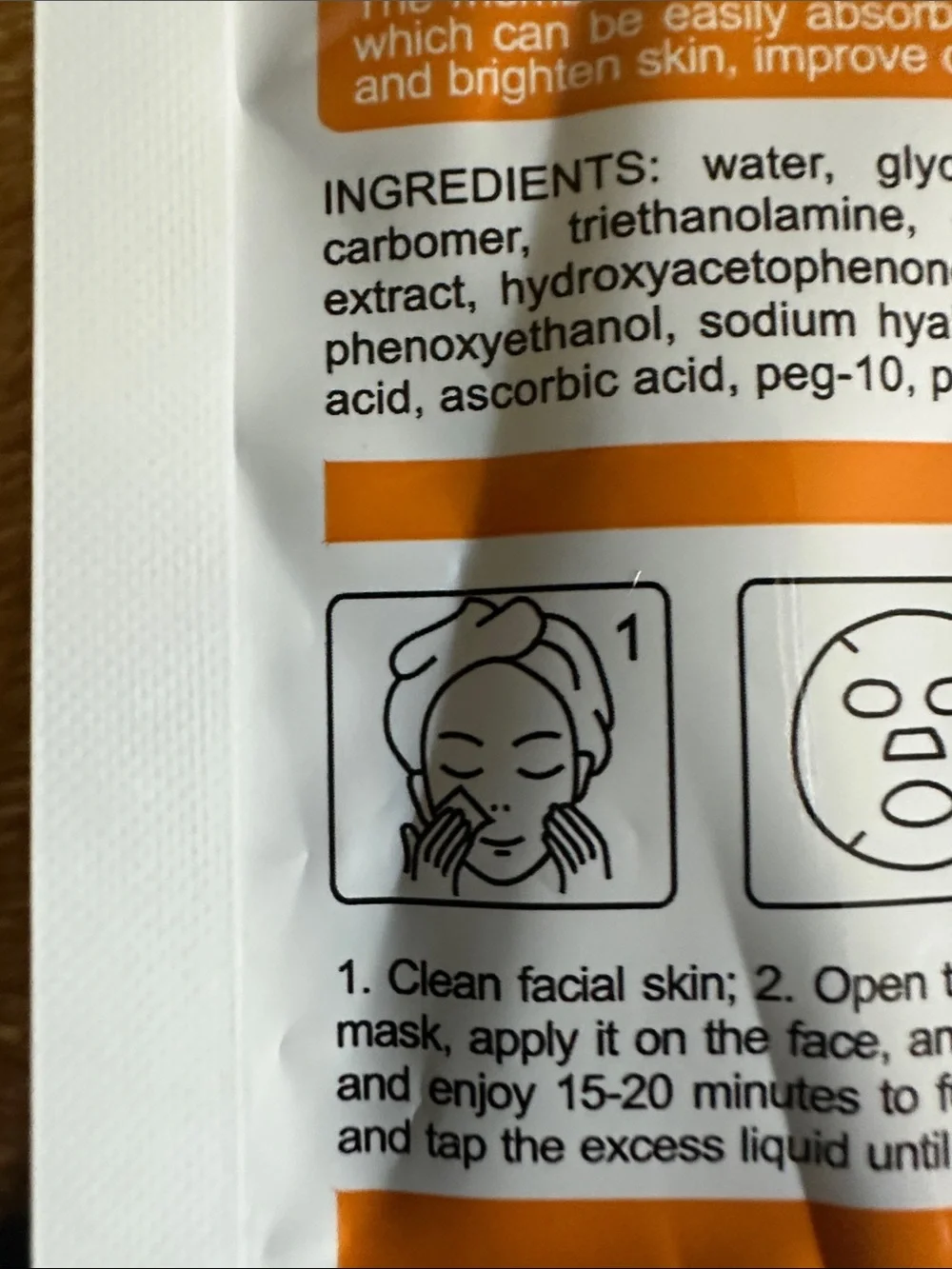 Vitamin C Ampoule Serum Facial Mask SADOER YOU GET FIVE